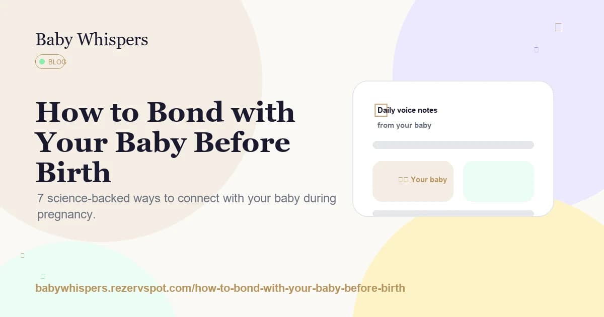 Prenatal bonding blog card