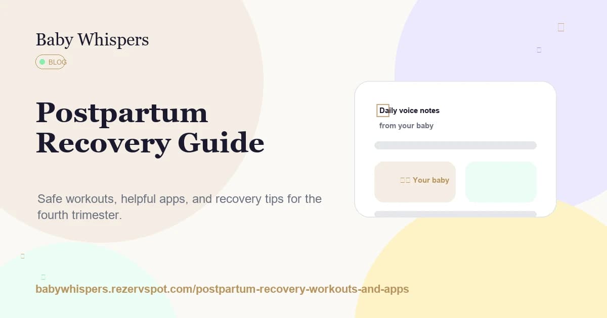 Postpartum recovery blog card