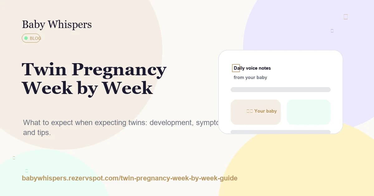 Twin pregnancy blog card